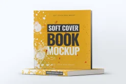 Soft Cover Square Book Mock-Up