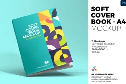 Softcover Book Mockup - A4