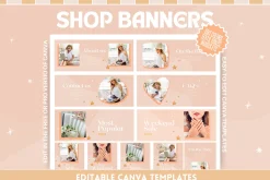 Soft Pastel Shop Banner Templates