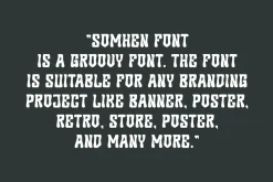Somhen - Groovy Retro Font