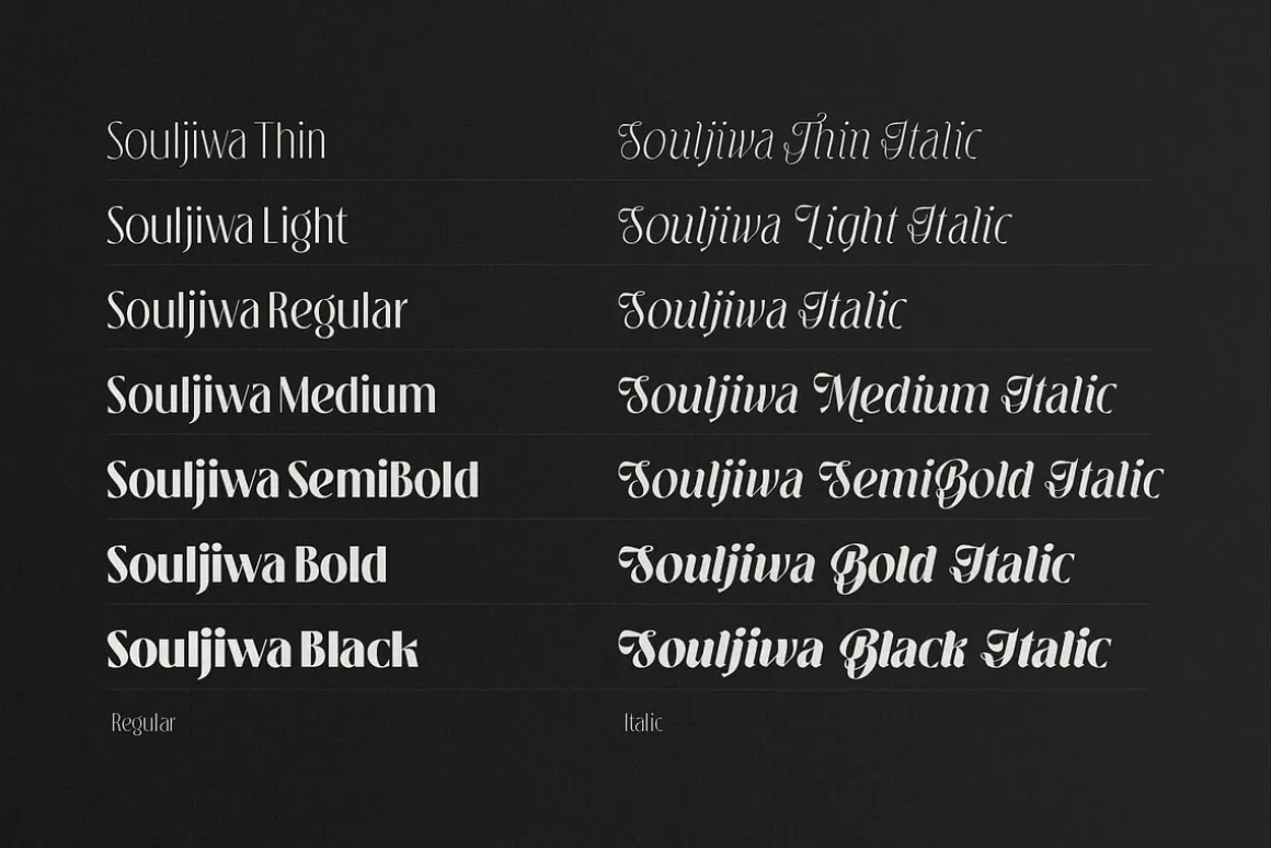 Souljiwa - Modern Branding Font