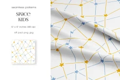Space Kids - Seamless Patterns