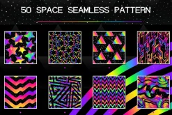 Space geometric pattern pack