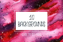 Space Travel - watercolor collection