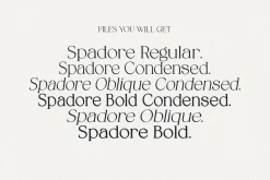 Spadore | 6 Font Files