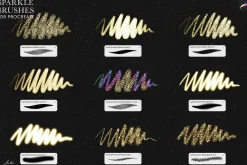 Sparkle Glitter Brushes Procreate