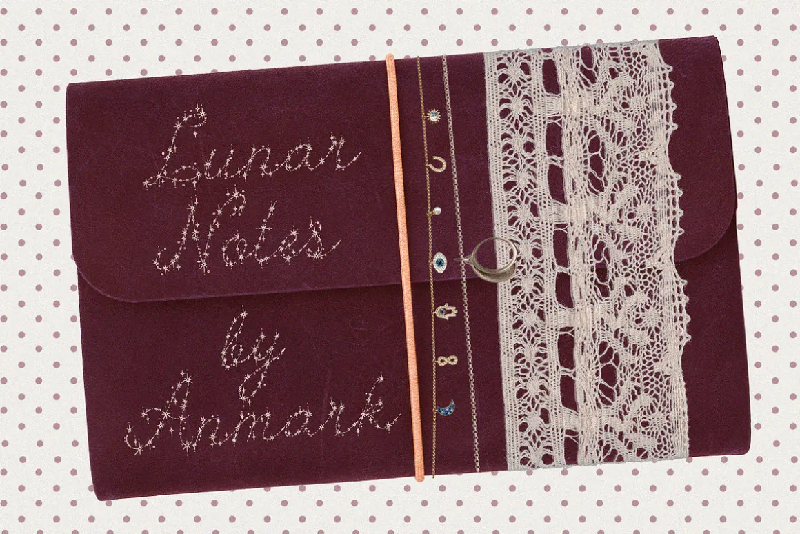 Spark Veil Decorative Glitter Font