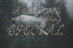 Spark Veil Decorative Glitter Font