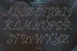 Spark Veil Decorative Glitter Font