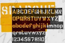 Sparque - Stencil Font