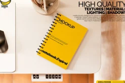 Spiral Notebook Mockup - Surge
