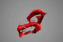 Splash Liquid Alphabet: B