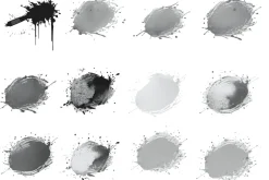 Splash Splatter Marks Set 3 Stamps