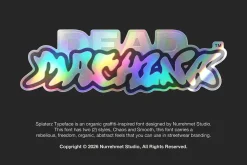 Splaterz NS - Organic Graffiti Font