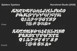 Splaterz NS - Organic Graffiti Font
