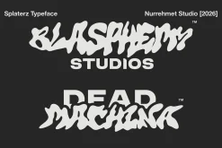 Splaterz NS - Organic Graffiti Font