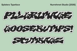 Splaterz NS - Organic Graffiti Font