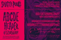 Splatterpunks A Halloween Brush Font
