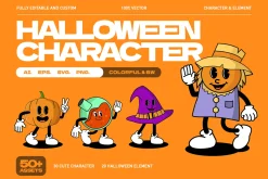 Spooky Characters Halloween Graphics