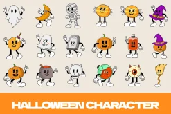 Spooky Characters Halloween Graphics