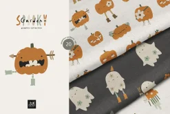 Spooky Garden - Halloween vector
