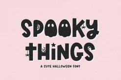 Spooky Things - Cute Halloween Font