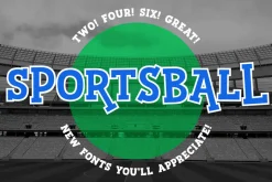 Sportsball: fun font with alternates