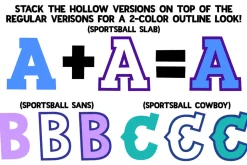 Sportsball: fun font with alternates