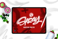 Spray Brush Pack for Procreate