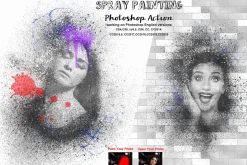 Spray Painting Photoshop Action