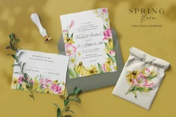 Spring Flora watercolor collection