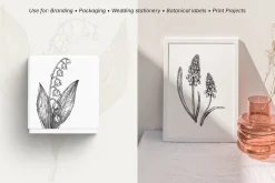 Spring Wildflower Vintage Vector Set