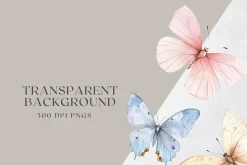 Spring Wings - Butterflies Clipart