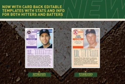1990's Pro Baseball Card Templates