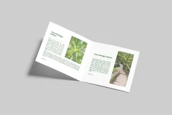 Square Bifold Brochure Mockup