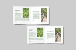 Square Bifold Brochure Mockup