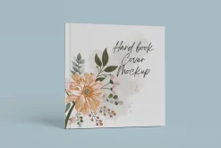 Square Book Cover Mockup