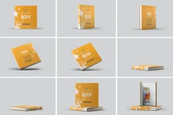 Square Book Mock-Up