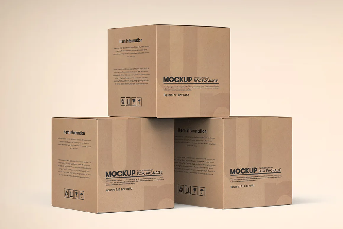 Square Kraft Paper Box Packaging