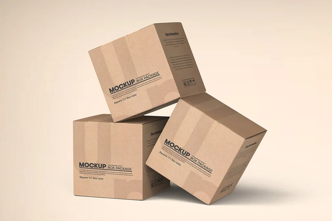 Square Kraft Paper Box Packaging