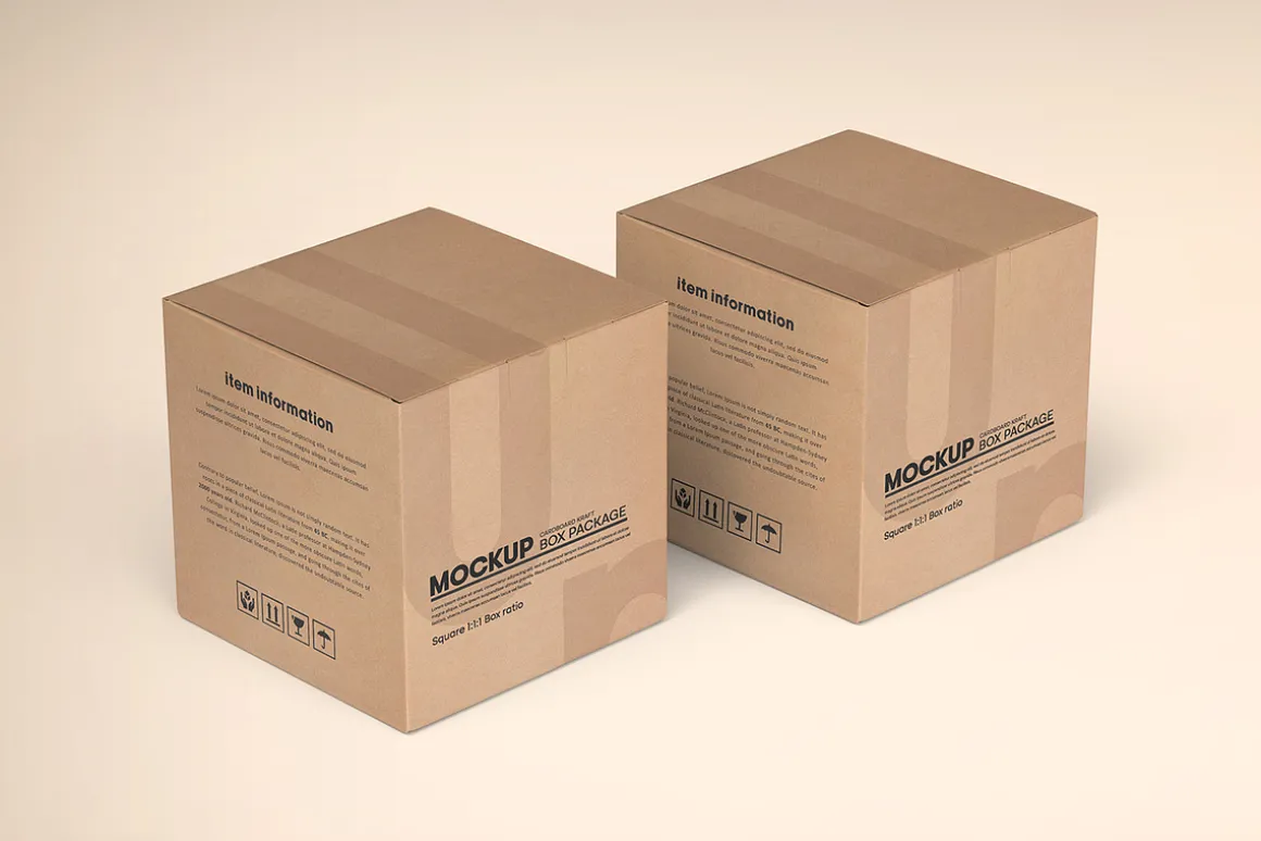 Square Kraft Paper Box Packaging