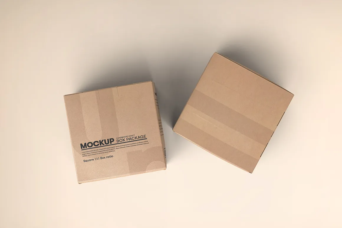 Square Kraft Paper Box Packaging