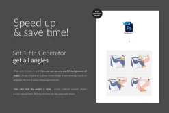 Square Laundry Hamper Mock-ups Set
