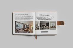 Square Notebook Mockup