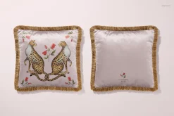 Square & Round Velvet Cushion Mockup