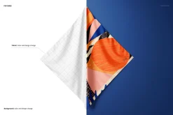 Square Silk Scarf Mockup