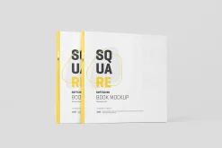 Square Softcover Book Mockup