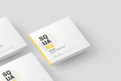 Square Softcover Book Mockup