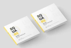 Square Softcover Book Mockup