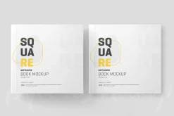 Square Softcover Book Mockup